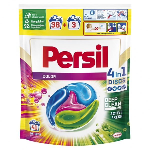 Капсулы для машинной стирки Persil Диски Колор 41 шт. 