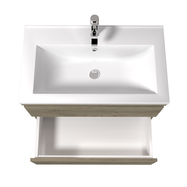 Тумба подвесная ScandiSPA Wood 70-A c умывальником Cosmopolitan 70