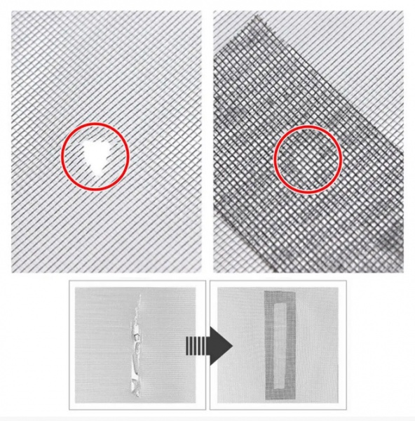 Стрічка клейка для москітної сітки сіра 50 мм 2 м 170 мкм