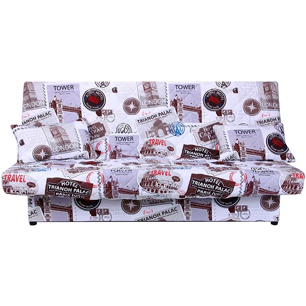 Диван Ньюс с 2 подушками 1920x950x950 мм поликоттон travel