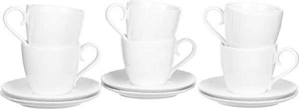 Набор чашек с блюдцами Violet 210 мл на 6 персон Fiora