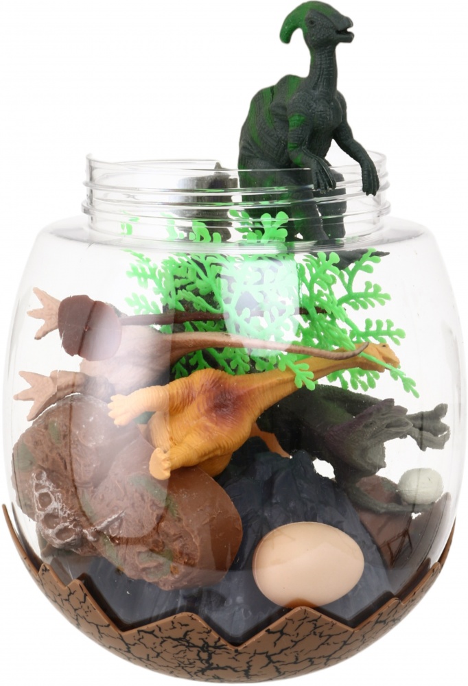 Игровой набор PIXIE яйцо динозавры 13 шт. 18.5х14.5 см пластик YX-DT01-1