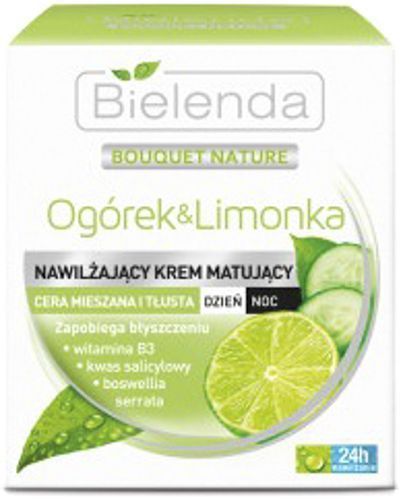 Крем для обличчя день-ніч Bielenda Bouquet Nature Огірок і Лайм 50 мл