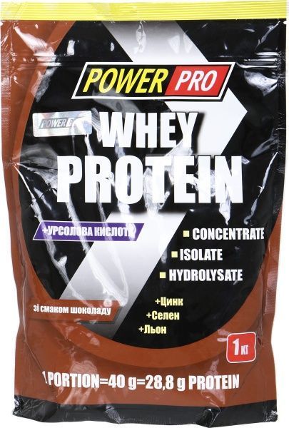 Протеин POWER PRO Whey Protein Шоколад 1 кг 