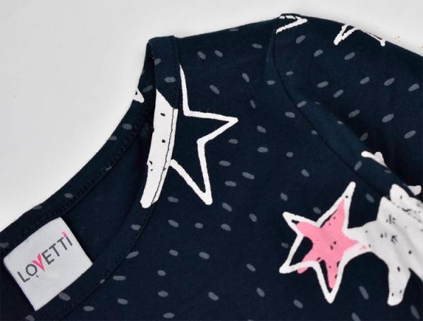 Платье Lovetti звезды р.110-116 темно-синий 591517 