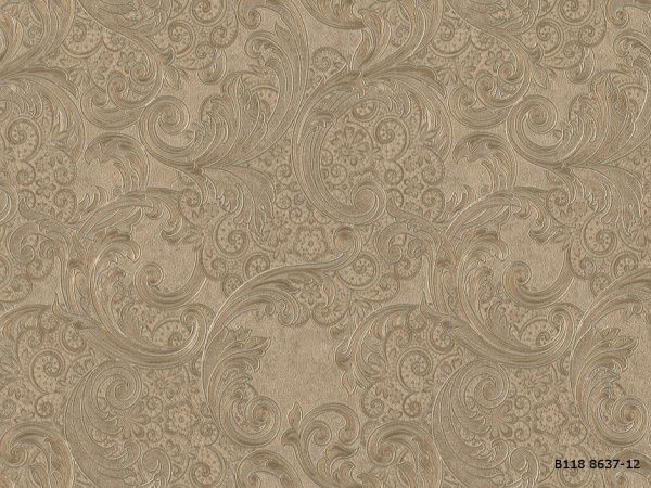 Шпалери вінілові гарячого тиснення Слов'янські шпалери Le Grand platinum Атлант 8637-12 1,06x10,05 м 