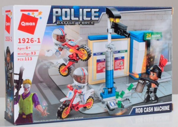 Конструктор Qman 1926-1 строения мотоциклы фигурки в ассортименте ODT100416