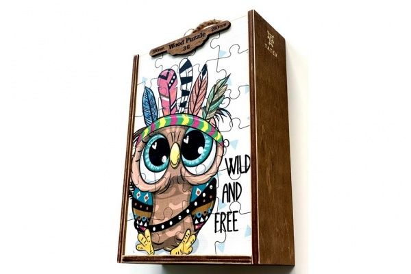 Пазлы деревянные Tatev Сова индеец