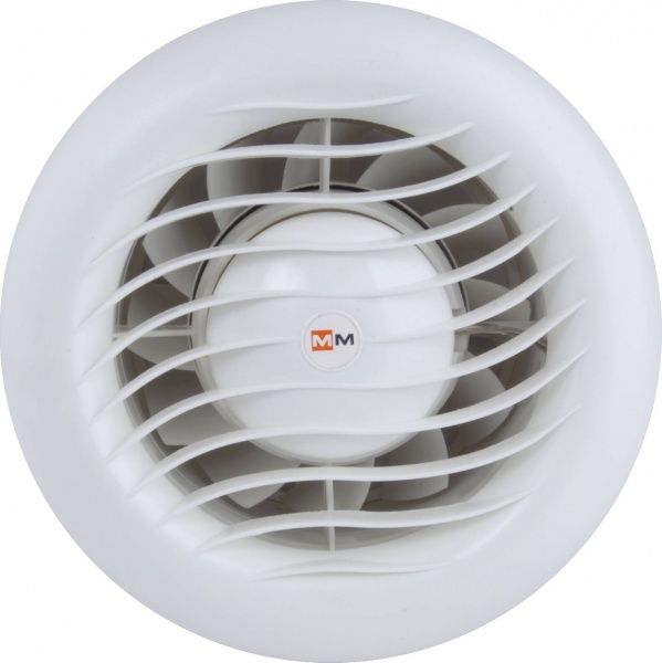 Вентилятор MMotors ММ-S 100 с обратным клапаном белый жаростойкий