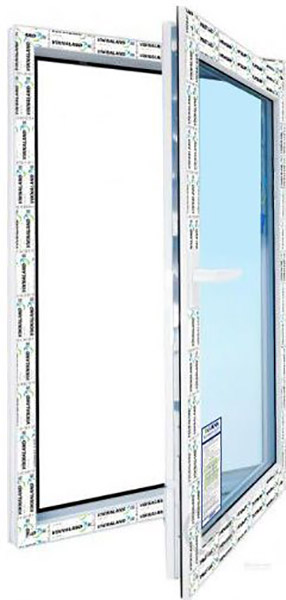 Окно поворотно-откидное VIKNALAND В 70 800x1200 мм правое (К) 