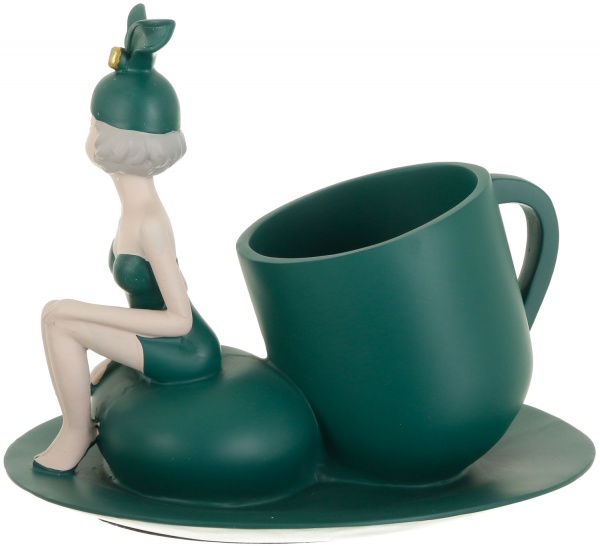 Статуэтка Винная рюмка зеленая