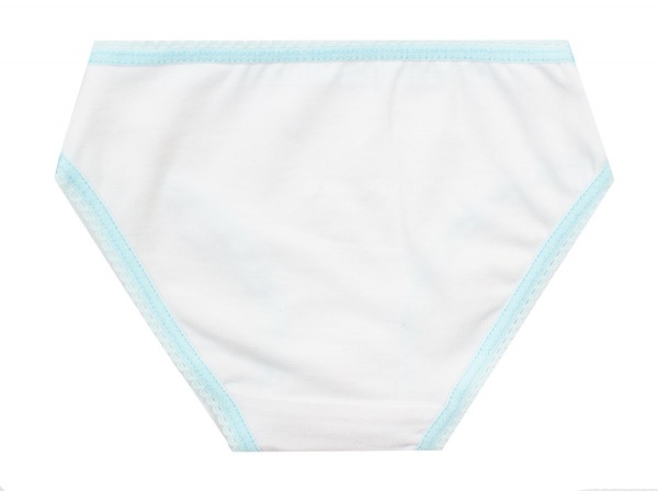 Трусы для девочки Luna Kids с мятным кантом р.98-104 белый 