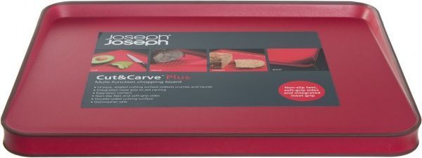 Доска разделочная Cut And Carve 01000061 37,5x29,5x2,5 см красная Joseph Joseph