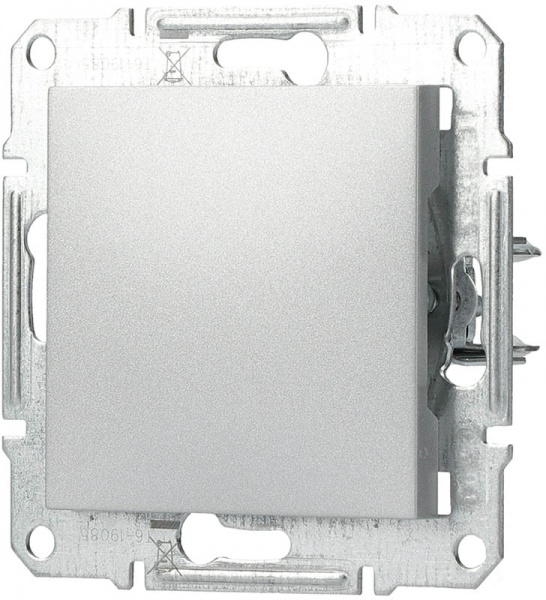 Заглушка одноклавишный Schneider Electric Asfora алюминий EPH5600161