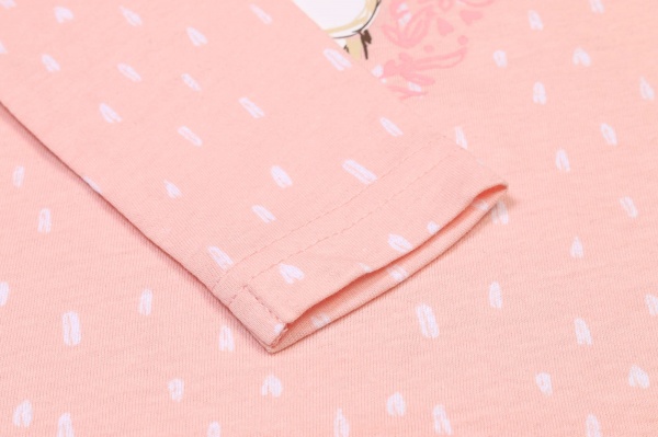 Піжама для дівчаток Funtime із довгим рукавом р.122 рожевий 