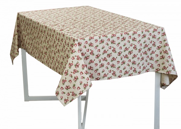 Скатерть Lucy Бордовый цветок 133x220 см бордовый La Nuit 