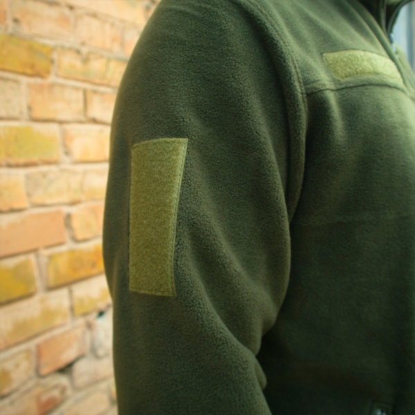 Кофта UkrCossacks на блискавці флісова чоловіча тактична 1.0 р. М хакі