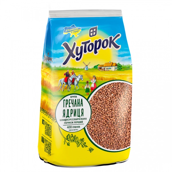 Крупа гречана ТМ Хуторок 400 г 