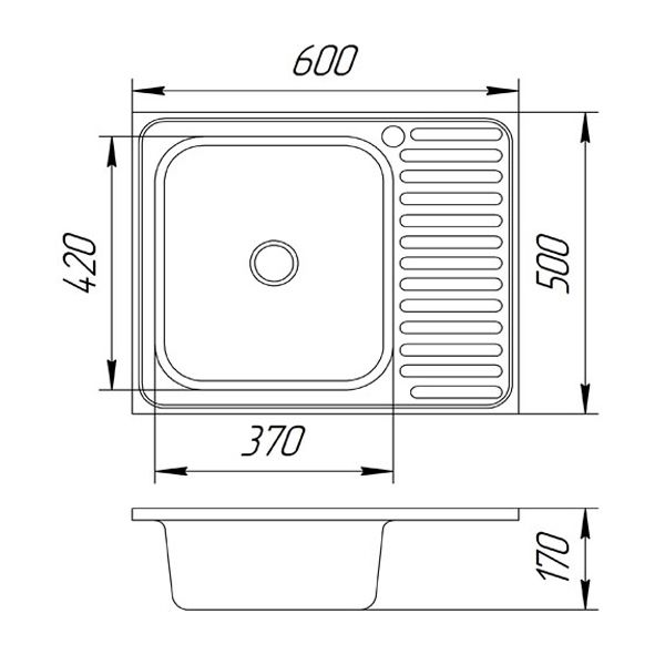 Мийка для кухні Family z5636R 