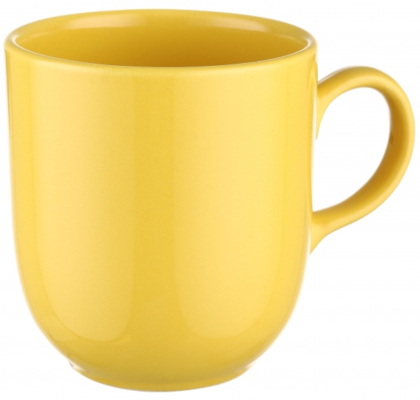 Чашка Aura 420 мл желтый Keramika