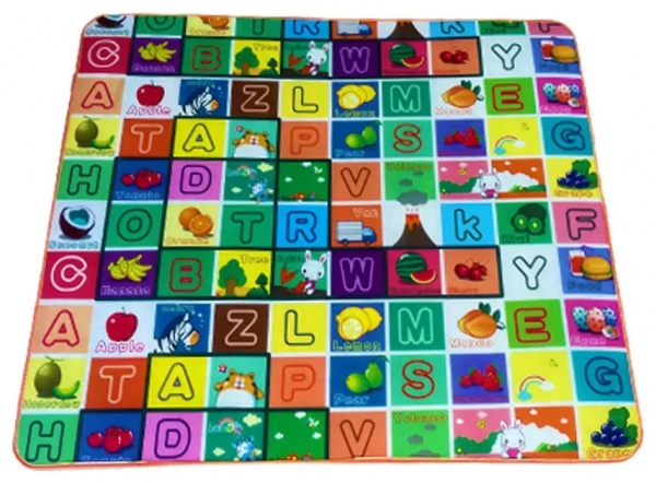 Игровой коврик Lanor беби мат Алфавит англ./Зоопарк 150х180х1 см