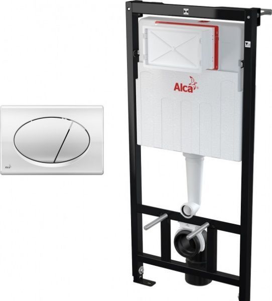 Инсталляция для унитаза Alcaplast AlcaPlast AM101/1120 + кнопка M70 (белая)