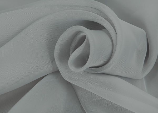 Тканина тюлева 280 см вуаль сіра 