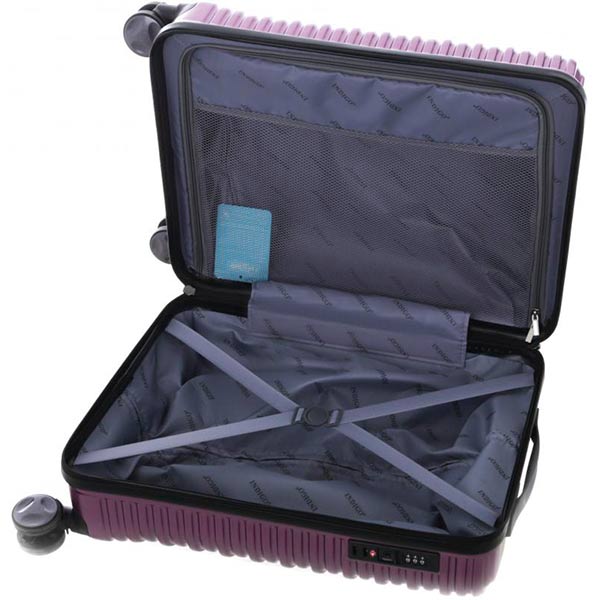 Чемодан Indigo 19114 40 л фиолетовый 48х37х21 см 