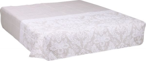 Покривало Леванто 220x240 см UP! (Underprice) бежевий із білим 