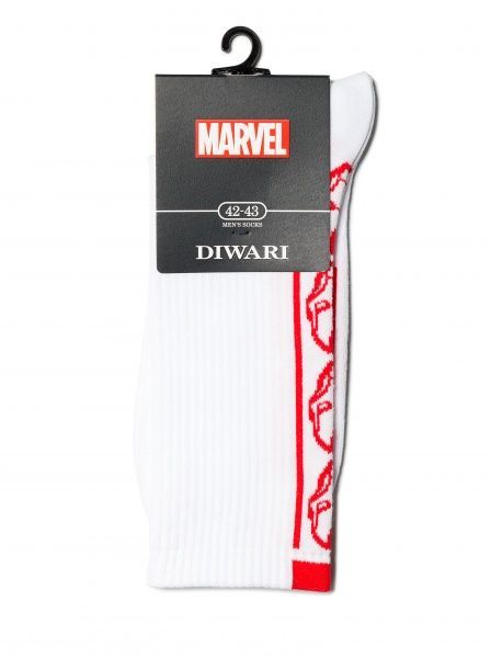 Шкарпетки чоловічі Conte р. 25 білий 1 пар DW Marvel 19С-222СПМ 175 