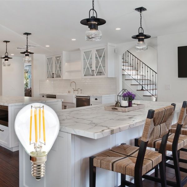 Лампа світлодіодна LightMaster FIL Deco P45 6,5 Вт E14 2700 К 220 В прозора LB-657 