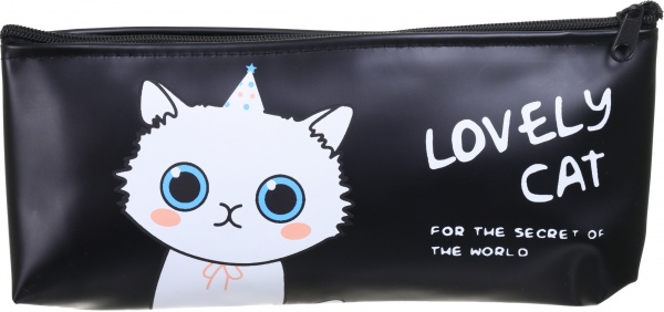 Пенал шкільний Кіт-єдиноріг Nota Bene чорний