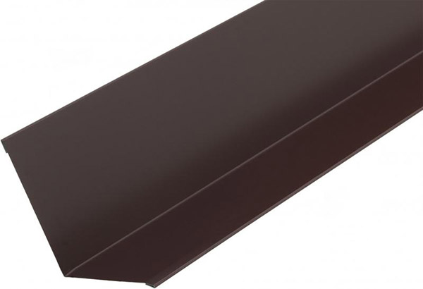 Планка стику глянцева Європрофіль RAL 8017 коричнева