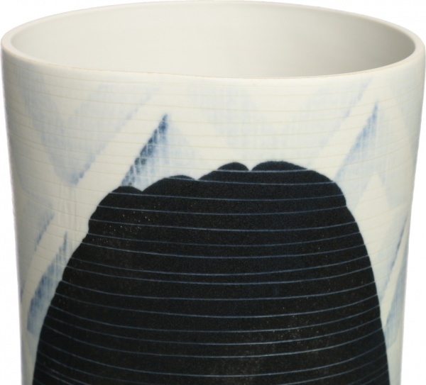 Ваза керамічна блакитний крафт циліндр 49 см 07695000P04098 Bernardo