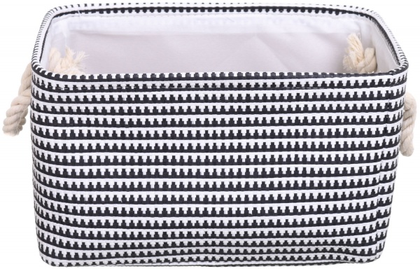 Корзина BW 34х23х20 см черно-белый
