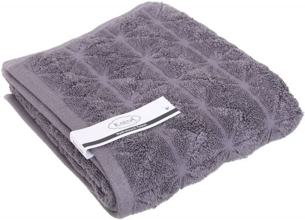 Полотенце махровое Vente 50x90 см темно-серый Karna 