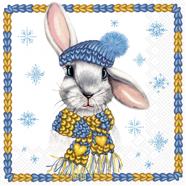 Салфетки столовые Silken Символ года Микс 33х33 см 18 шт.