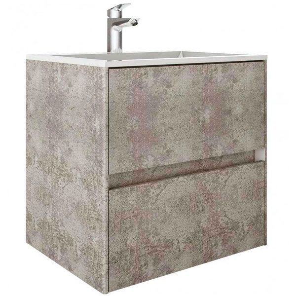 Тумба підвісна Water House Preference N2 60 МДФ базальт лофт під умив.Амальфі 60