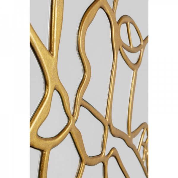 Дзеркало настінне KARE Design Pieces золоте 100 см 