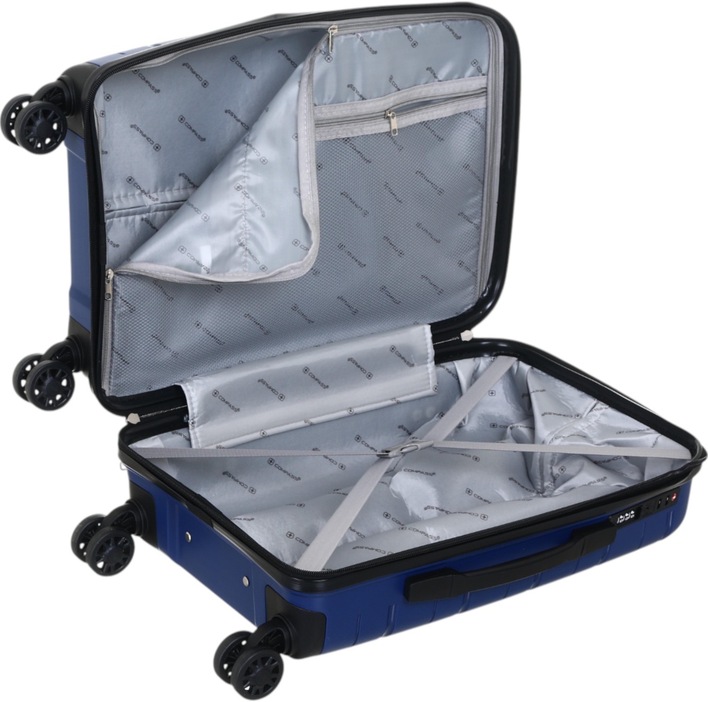 Валіза Compass №XY007 S 36 л синій 49x35x21 см