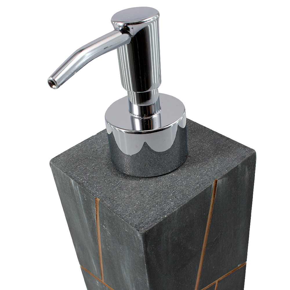 Дозатор для жидкого мыла Trento InkStone черный мрамор