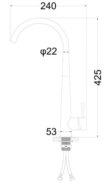 Змішувач для кухні Mixxen Джерсі MXIN0442