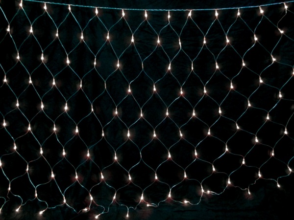 Гірлянда-сітка Джаз Лайт NTLD144-WW-E-F вбудований світлодіод (LED) 144 ламп 1,5 м 