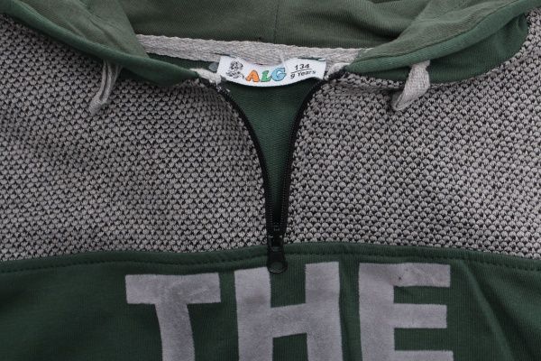 Свитшот ALG для мальчика р.146 серо-зеленый 39553 