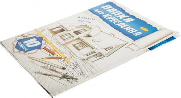 Папка для креслення А3 10 сторінок ПКЗ-160-10 Апельсин