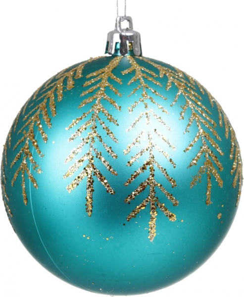 Набор елочных шаров Хвойные веточки d 80 мм 6 шт./уп.