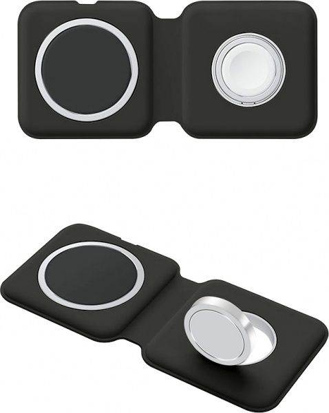 Бездротовий зарядний пристрій ColorWay MagSafe Duo Charger 15W for iPhone черний (CW-CHW32Q-BK)