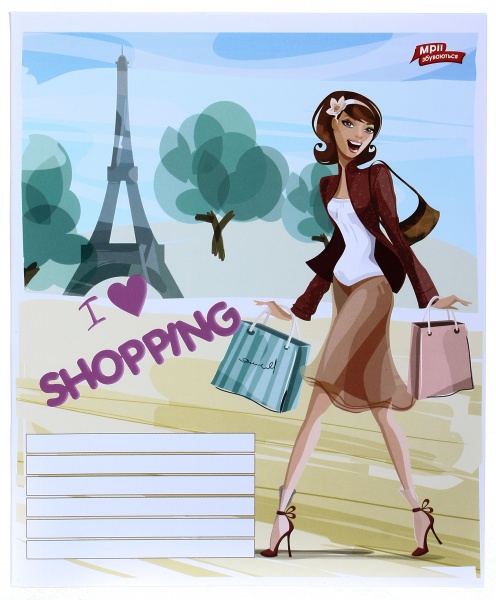 Зошит шкільний 24 аркуша у клітинку в асортименті Мрії збуваються