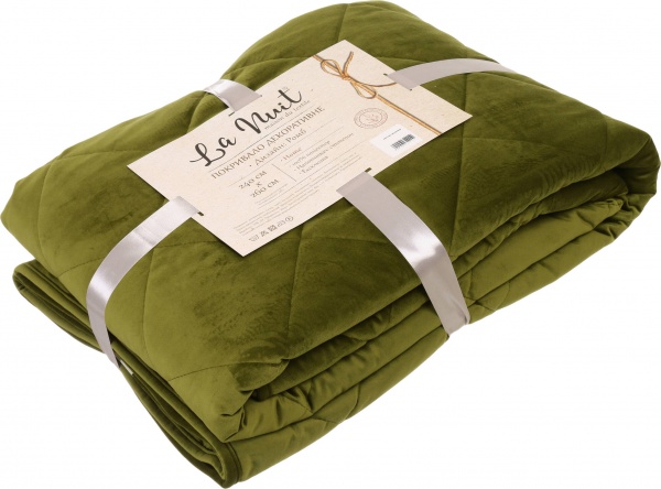 Покривало Diamond ромб 240x260 см La Nuit світло-зелений 