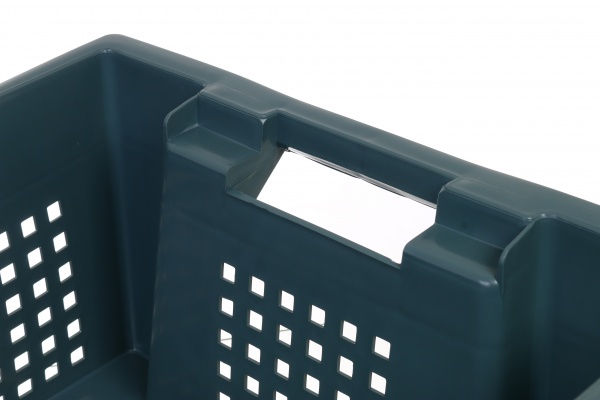 Ящик Полімерцентр поворотный 180 перфорированный 600х400х200 мм тип 3 темный